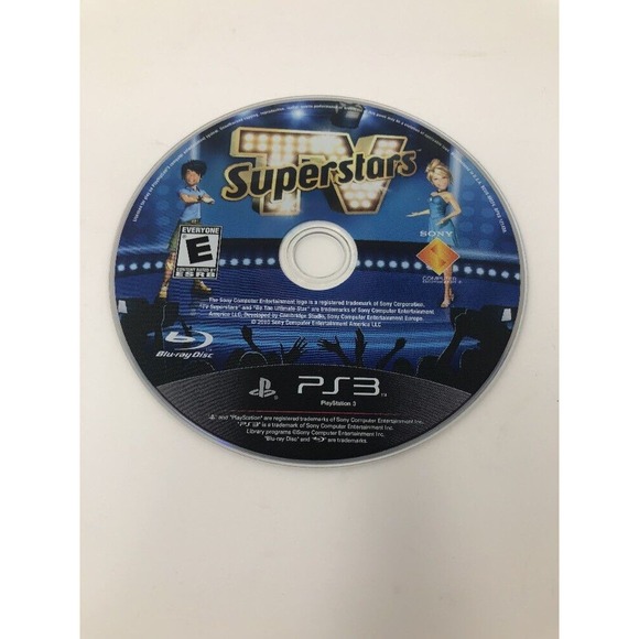TV SuperStars Sony PlayStation 3 PS3 Case Manual Disc Move Required 2010 Family - Picture 4 of 6
